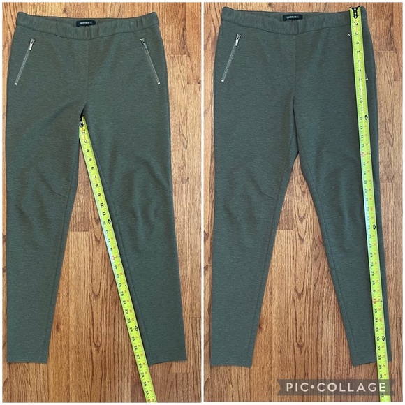 Lafayette 148 NY pull up zip pockets ankle pants size L - Picture 9 of 12